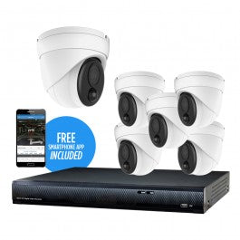 6 Channel 8MP Dome Cameras System